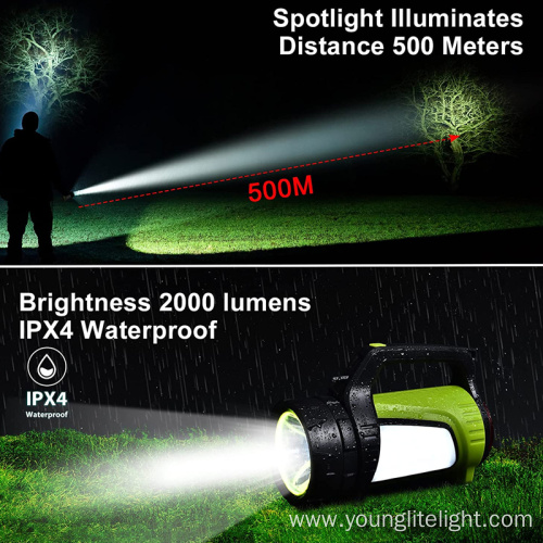 Portable rechargeable LED search light work light